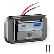USB Car Charger Socket PD3.0 QC 3.0 Fast Charging Power Panel With Switch 55W (for: Smart)