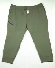 Under Armour UA Unstoppable Fleece Joggers Men's Size 4XL Olive 1379808-390