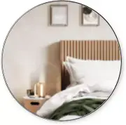 Hubba 34 Inch round Entryways, Washrooms, Living Rooms and More, Doubles as Wall