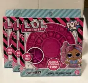 LOL SURPRISE! POP-EEZE FIDGET POPPER HOT PINK BUBBLE POPPING FUN (3 INCLUDED)