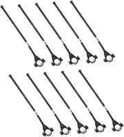 Abaodam 10pcs Bike Flag Poles for Safe Cycling Durable Handlebar Mount Flagpoles Easy Install Bicycle Flag Holders for Outdoor Activities Visibility Mountain Bikes