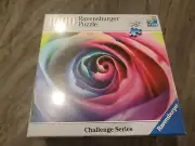 Daniela Duncan Challenge Series Rainbow Rose 1000 Puzzle New Ravensburger 20x27
