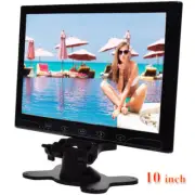 10" Mini TV PC CCTV Monitor Screen AV/VGA/HDMI W/Speaker for DSLR Raspberry Pi