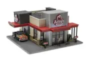MENARDS ARBY’S RESTAURANT CITY BUILDING ACCESSORY O GAUGE SCALE FAST FOOD TRAIN