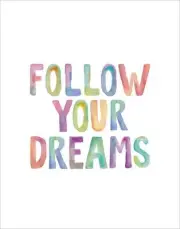 Dreams Quote life Inspirational family love Canvas home wall choose your size
