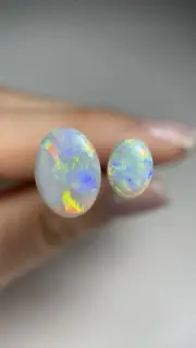 SET OF TWO! 4.4TCW & 2.8TCW- Lightning Ridge Dark Opals