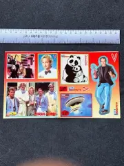 Ultra RARE 1983 Stickers Sheet V The Visitors Series Unseen cards Alien Show F