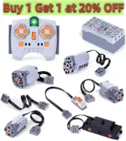Power Functions All Parts Technic Motor Remote Receiver Battery Box Lot For Lego