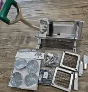 New Garde Commercial Potato Vegetable Cutter Slicer W/ Blades 1/4" 3/8" 1/2"