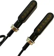 Motorcycle Indicators Flowing Turn Signal Lights 6LED MI&NI Motorcycle Turn Signal Light 12V Directional Indicators Flowing Water Blinker IP67