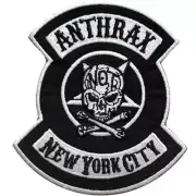 Anthrax NYC Patch Iron Sew On Official Thrash Metal Band Merch