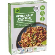Woolworths Vegetable Pad Thai With Rice Noodles 375g