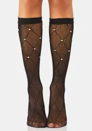 Diamond In The Rough Fishnet Socks
