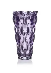 Vase 12 " Crystal Violet Bud Vase Home Decor Bohemia Crystal Flower Vase
