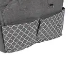 Diaper Bag Geometric Print Zipper Closure Tissue Paper Pocket Travel Diaper Mes♡