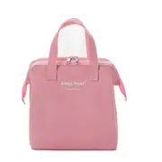 Stylish Lunch Tote Bag Insulated Cooler Picnic Travel Food Snack Thermal Storage Carrier Bag Zip Closure for Lunch Box Container