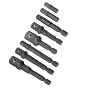 Impact Grade Socket Adapter Set 1/4" 3/8" & 1/2" Drive 1/4" Hex Shank Extension