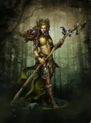 1/24 Resin Figure Model Kit Sexy Girl Female Forest Druid Warrior Unpainted