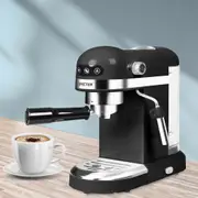 Spector Coffee Machine Electric Espresso Maker Grinder 20 Bar Milk Frother Black