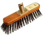 Groundsman Outdoor Builders Garden PVC Stiff Brush Broom Head - 12"/30cm