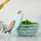 4L Salad Spinner-Vegetable Washer Dryer with Bowl-Large Capacity Lettuce Spinner