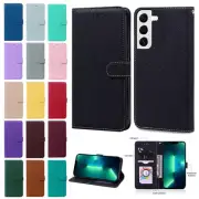 Candy Leather Wallet Phone Case For Samsung S24 S23 S22 S21 S20 Ultra S20 FE