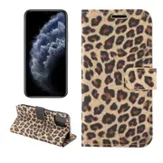 For iPhone 13 Pro Case,Leopard Folio PU Leather Wallet Cover,Yellow