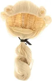 OIIBWQ Colonial Judge Lawyer Wig Soft Breathable Synthetic Hair Cosplay Costume Wigs for Women Men Party Wigs, blonde
