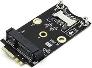 HLT Mini PCI-E to M.2(NGFF) key A/E Adapter With SIM card Slot for WiFi/WWAN/LTE Module