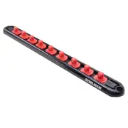 Steelman 1/4-Inch Drive 9-Piece Aluminum Socket Storage Rail 60733