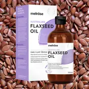 MELROSE AUSTRALIAN FLAXSEED OIL - PURE PLANT OMEGA 3 VEGAN LINSEED OIL.