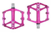 2020 MTB Bike Pedals Bicycle Pedals 9/16 Inch Spindle Universal Cycling Pedals CNC Aluminium Alloy Lightweight Bike Pedals Pink