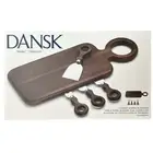 DANSK Niklas Collection Cheese Board Small Wood Modern Danish w/ Knives MCM NIB