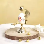 Shivling Idol Brass Shiva Shivlingam Puja Abhishek Patra with Trishul and Nag