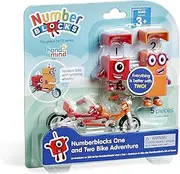 hand2mind Numberblocks One and Two Bike Adventure, Toy Bicycle Figures, Toy Vehicle Playsets, Small Figurines for Kids, Mini Action Figures Collectibles, Play Figure Playsets, Imaginative Play Toys