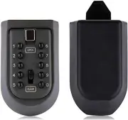 Indoor & Outdoor Key Lock Box Wall Mounted Push Button Combination Key Safe S...
