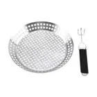 Grill Pan Grilling Pan Frying Pan Multi Holes Oil Draining Stainless Steel
