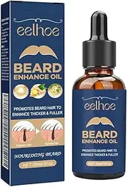 Beard Growth Oil Beard Enhance Oil with Ginger Rosemary Jojoba Vitamin E Grape Seed for Thicker Fuller Beard Hair Nourishing and Soothing for Men 30ml