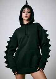 [Current Mood] Dark Dino Mighty Oversized Hoodie