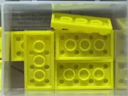 LEGO Parts - Neon Yellow Plate 2 x 4 - No 3020 - QTY 5
