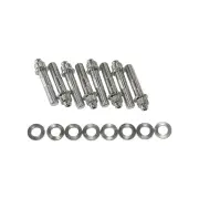 Aeroflow Blower Stud Kit 2.5 Inch Total Length Silver Studs And Nuts