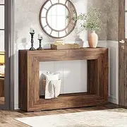 Tribesigns Farmhouse Console Table, 120cm Entryway Console Table with Storage, Industrial Hallway Accent Table for Living Room, Entrance