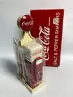Coca Cola Promo Merchandise Soft Drink Boxed Salt and Pepper Dispenser 1990s NOS