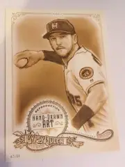 2017 Topps Gypsy Queen Portrait Art 5x7 Carlos Correa Astros CC1 02/10 Gold