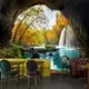 3d立體空間延伸墻紙大自然風景畫酒店民宿客廳餐廳背景墻網紅壁紙