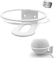 ALLICAVER Metal Made Wall Mount Compatible HomePod Mini, Sturdy Metal Made Stand Holder Wall Mount Bracket Compatible with Homepod Mini. (White, 1-Pack)