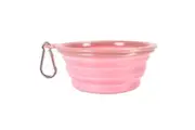 Ibiyaya Quick Bite Collapsible Dog Bowl, Pink