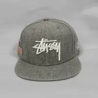 在飛比找蝦皮購物優惠-《 福星Flexing✨》STUSSY 灰色 國旗 電繡 刺