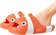 Clown Fish Sandals,Non-slip Studio Shower Shoes - Cloud Slides, Quick Dry Bath Slides, Daily Slippers for Bedroom, Pool, Camping, Dorm Fanelod