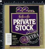 Haffenreffer Private Stock Malt Liquor Label